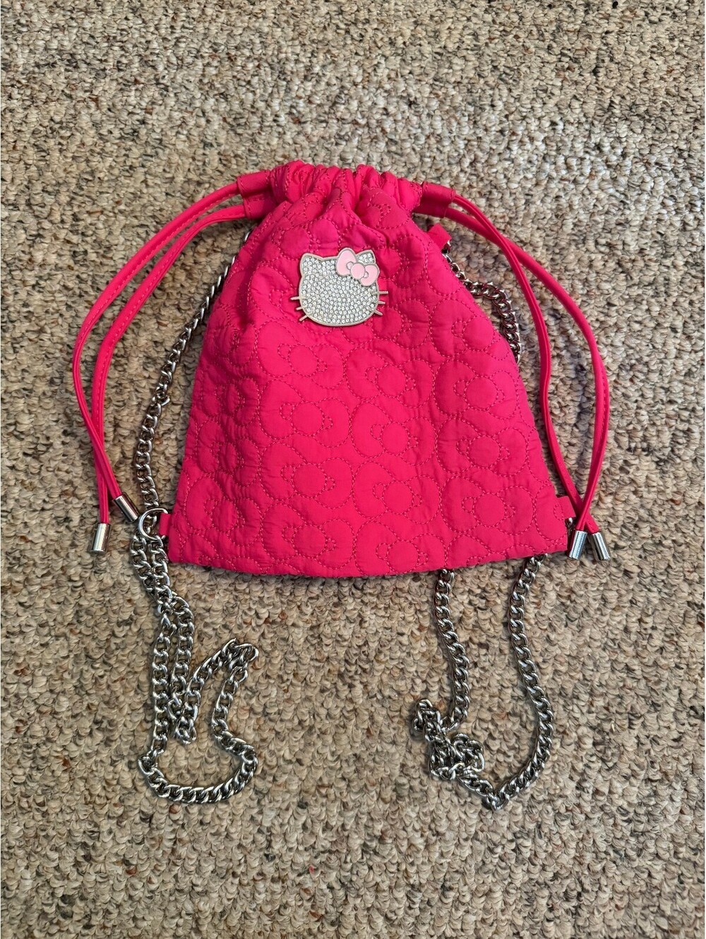 Forever 21 Sanrio Hello Kitty 50th Anniversary mini hot pink backpack